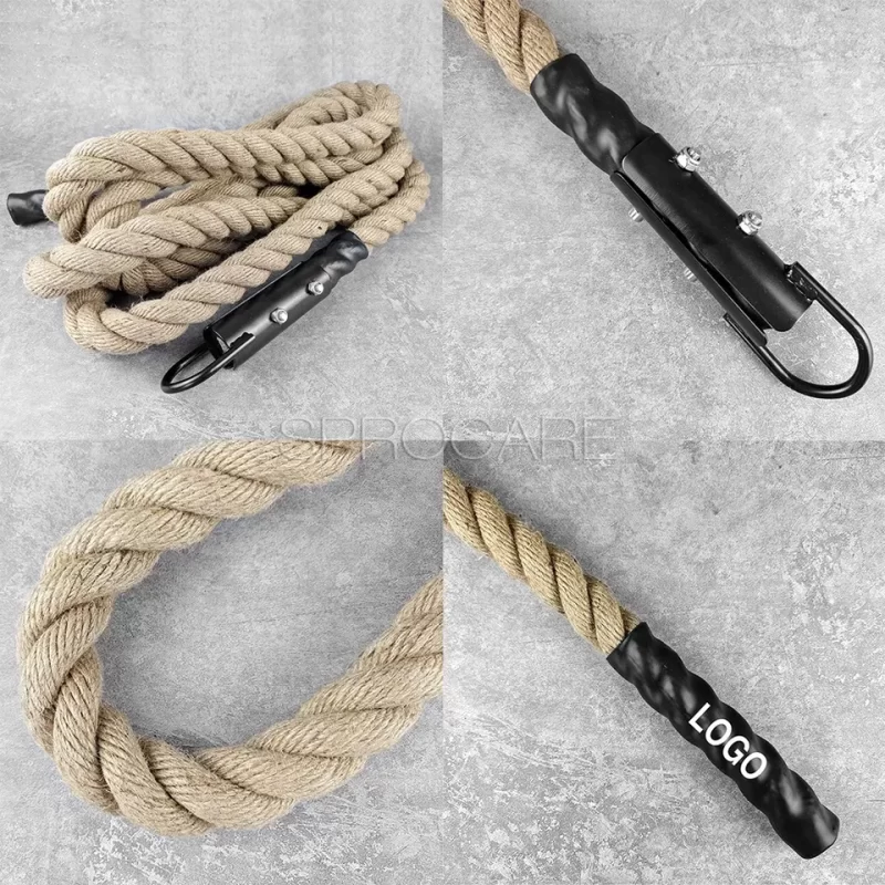 Fitness and Strength Training, Workout Gym Jute Climbing Rope - Image 3